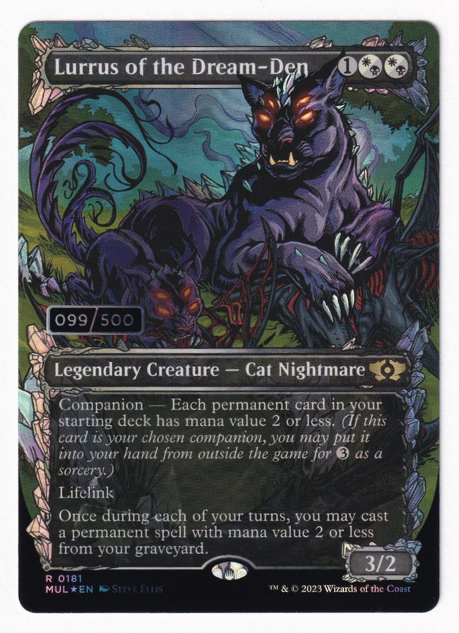 ダブルレインボウ・Foil】(181)《夢の巣のルールス/Lurrus of the