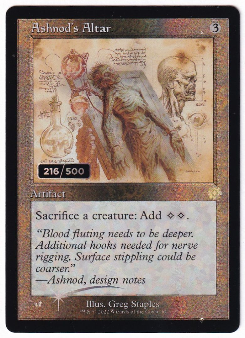 MTG 設計図先駆のゴーレムシリアル兄弟戦争ダブルレインボウfoil