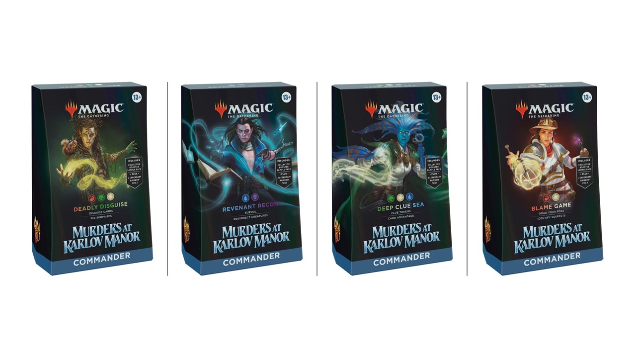 mtg統率者デッキ カルロフ邸殺人事件 2個セット 美品スリーブ付き｜