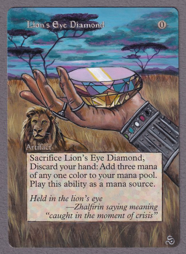 ライオンの瞳のダイヤモンド LED MTG 英語 1枚 ライオンの瞳の