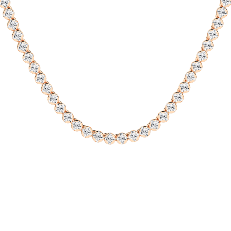 Revelation Semi-Eternity Tennis Necklace (Round) NF05326 - Ellis