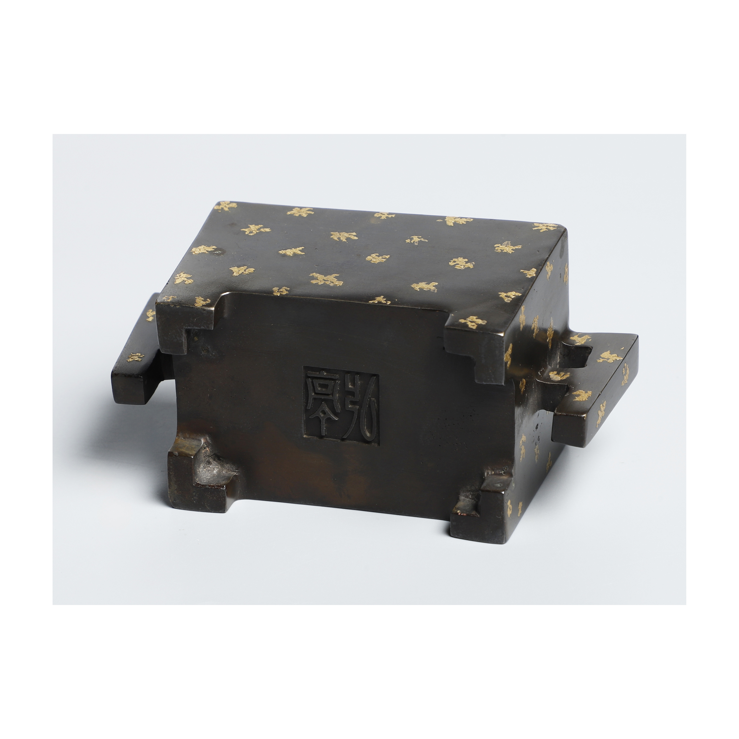 古玩銅器収蔵擬古純銅金魚筆洗灰皿硯台包漿老道家庭書房置物 古玩銅器