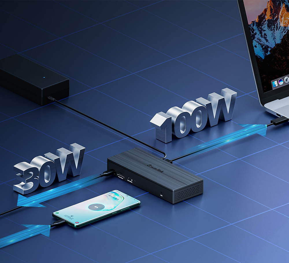 17-in-1 Simultaneous 4-Display 4K@60Hz Universal Docking Station