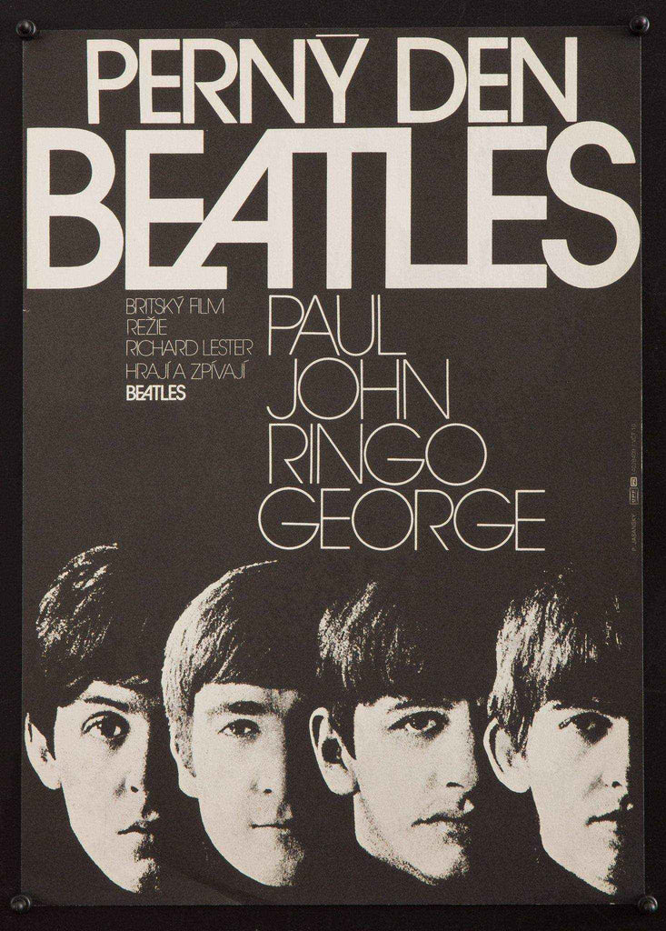 映画ポスター「ビートルズ ハード・デイズ・ナイト」中古 THE BEATLES