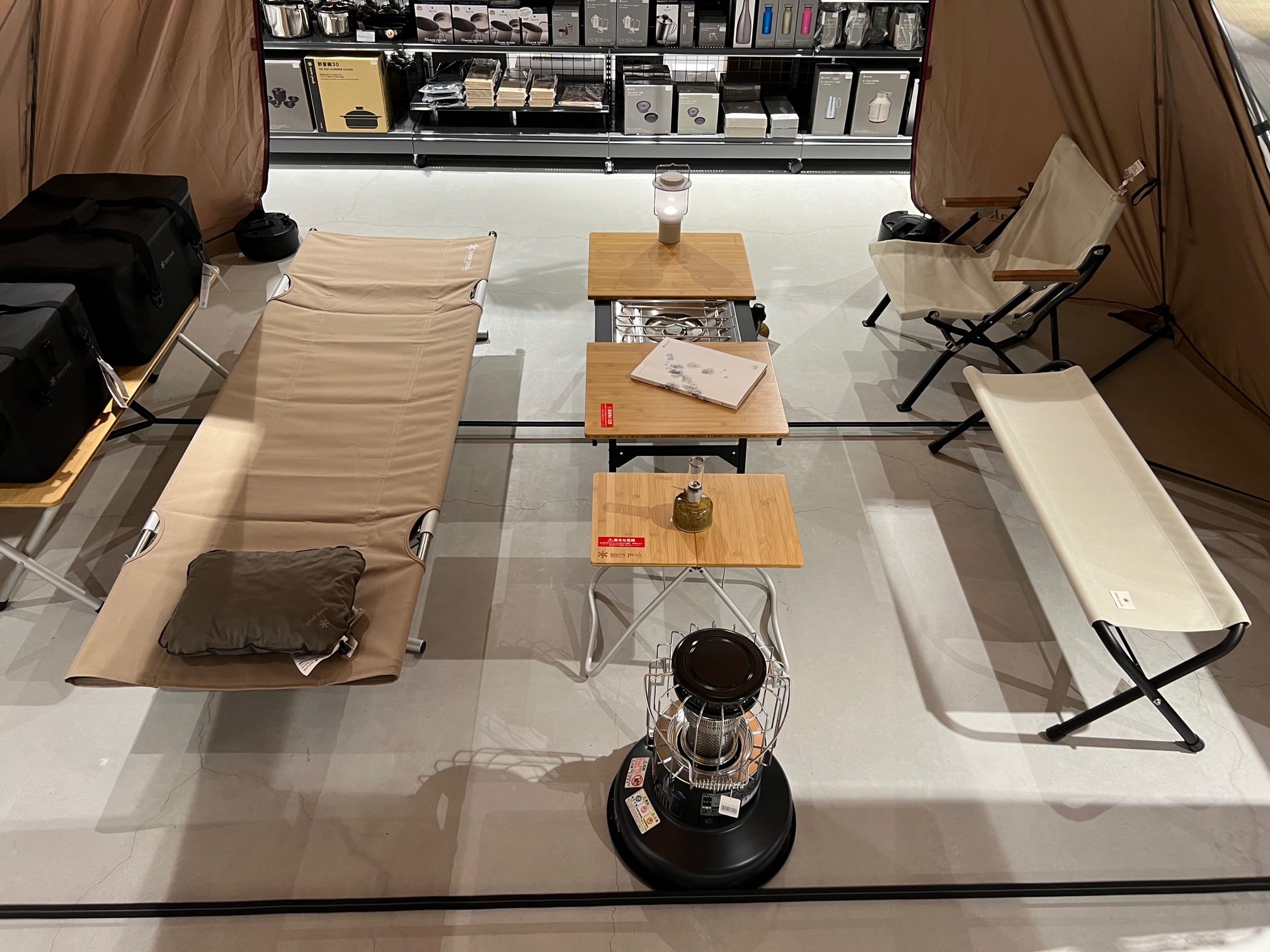 インテリアにもマッチするスノーピークエクステンションIGT