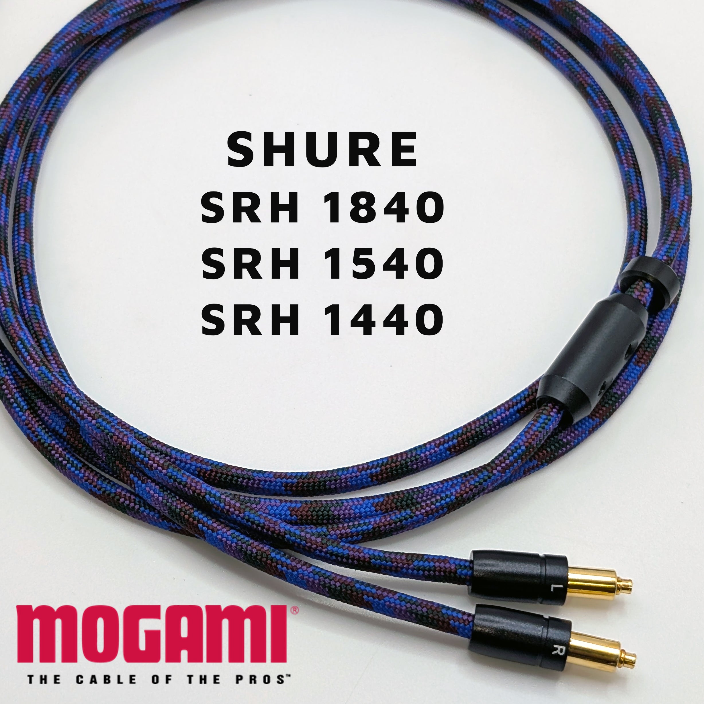 Shure SRH180 Headphone Cable - SRH1540 / SRH 1440 - Mogami 26AWG