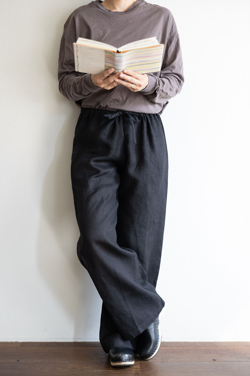 オワーズ リネン パンツ アシェ | fog linen work