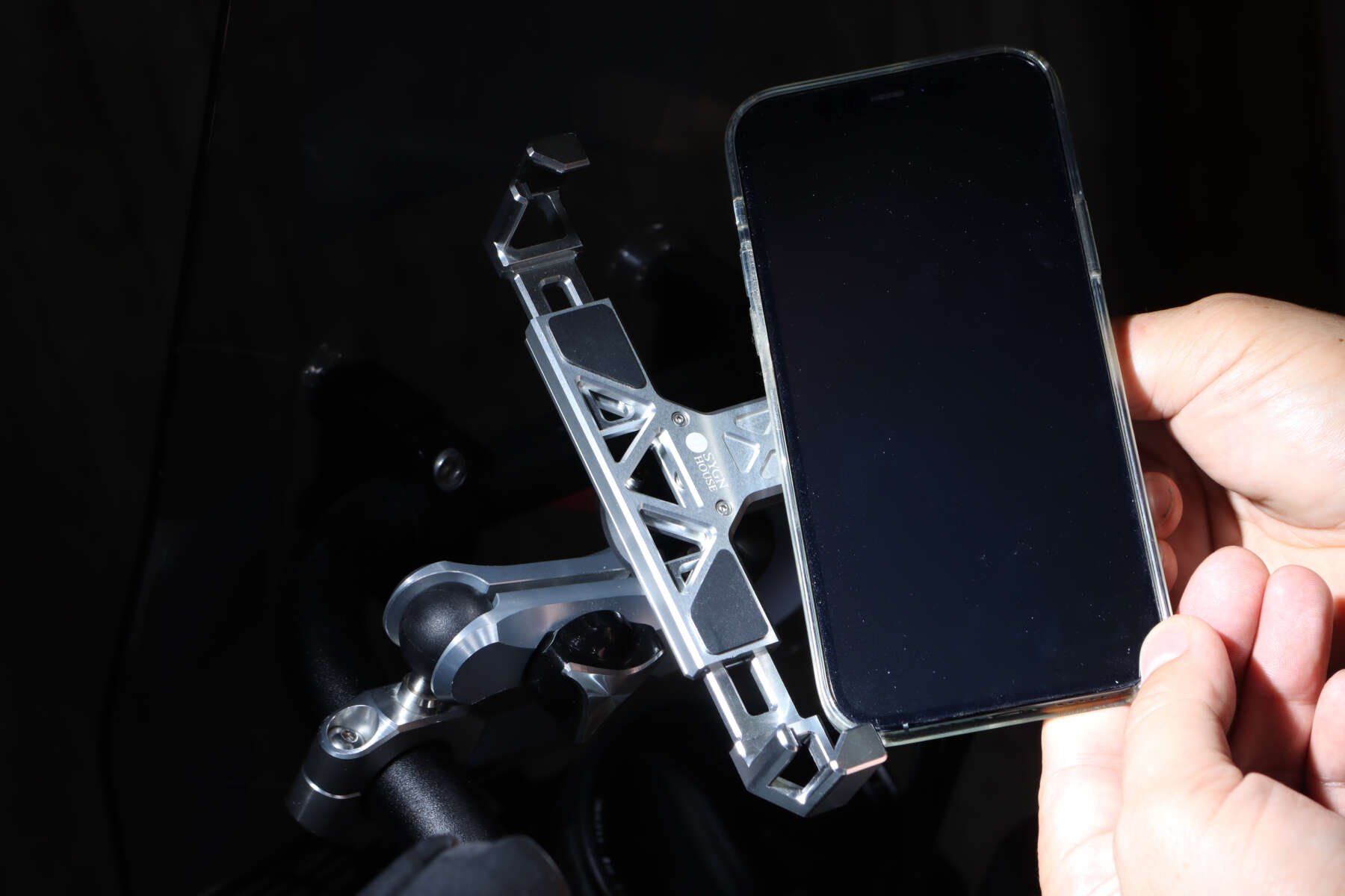 バイク用アルミマウントキット サインハウス スマホホルダー バイク用