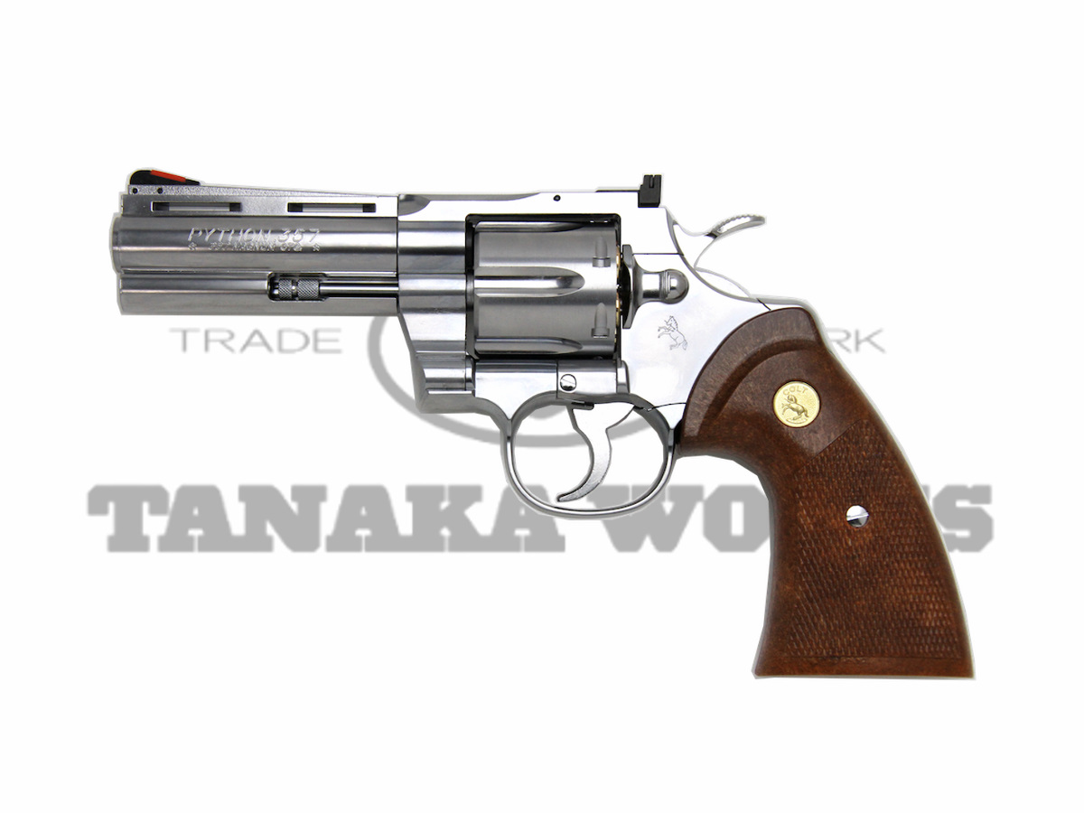 タナカワークス : ハンドガン本体 コルトパイソン Rモデル ステンレス