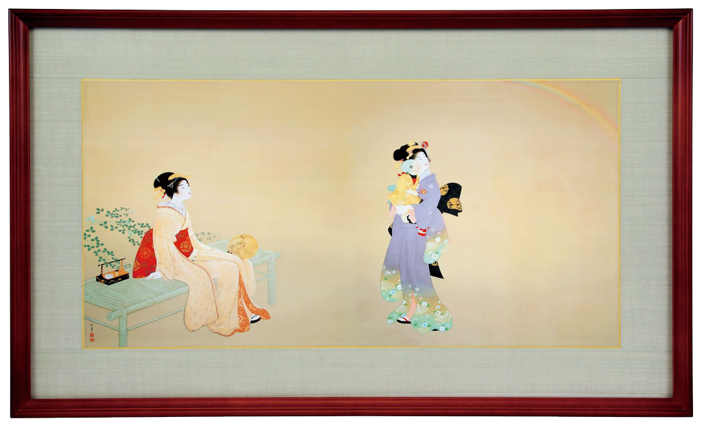 文化勲章受章作家上村松園肉筆作品