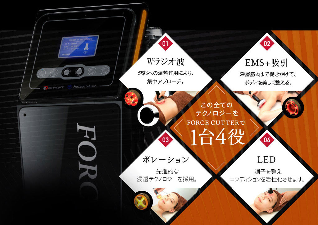 エステマシンマルチポーラRF機器 業務用キャビテーションLED 痩身/美顔