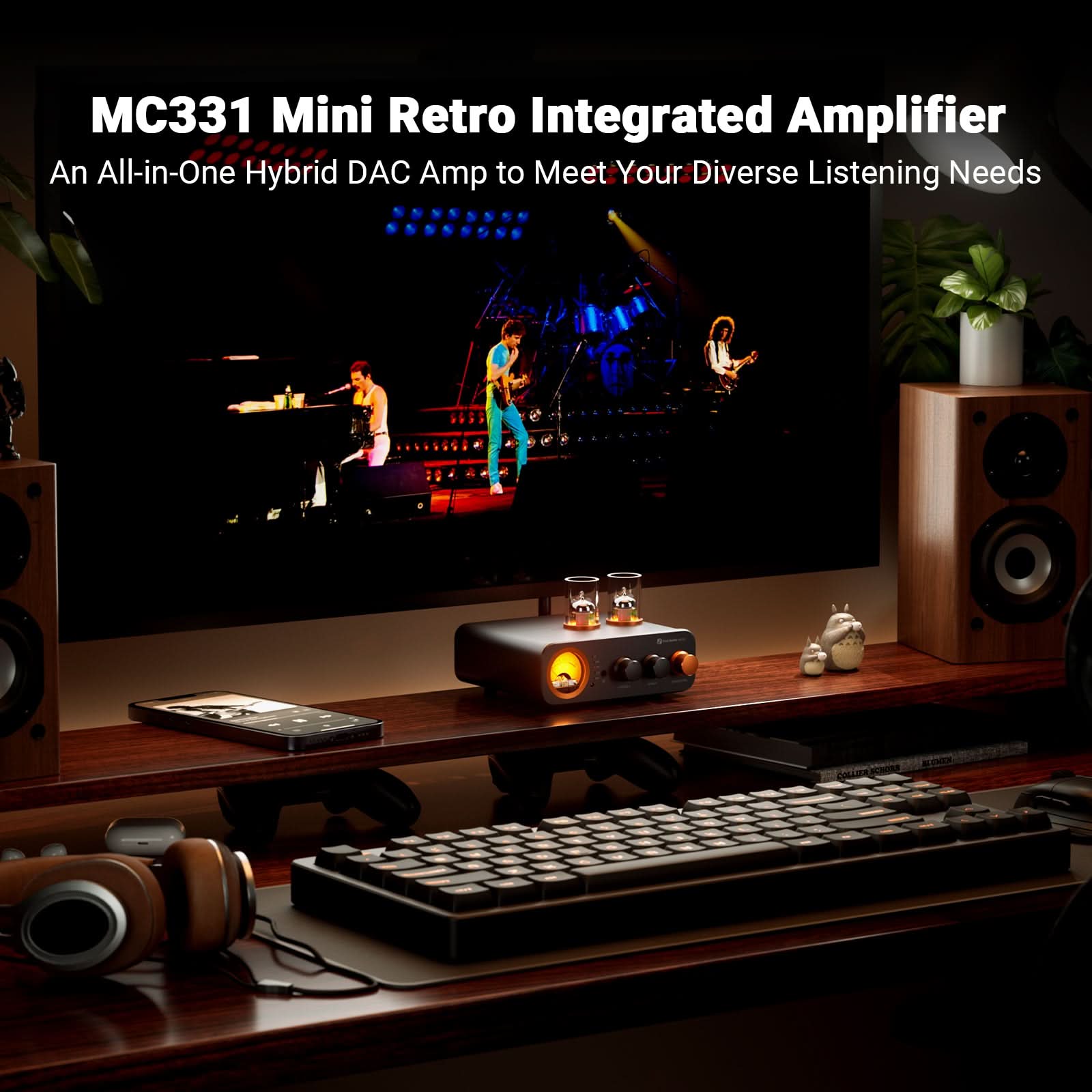 Fosi Audio MC331 Tube Integrated Bluetooth Amp