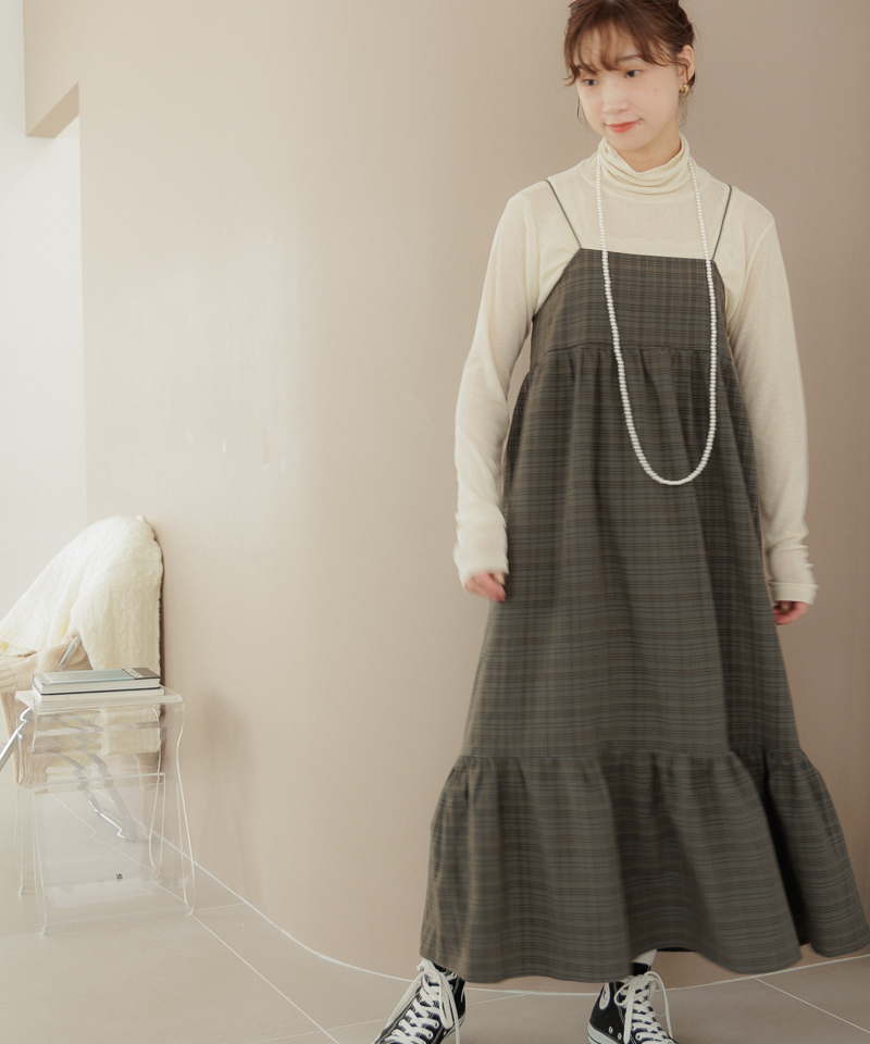 30%OFF】check cami onepiece～ﾁｪｯｸｷｬﾐﾜﾝﾋﾟｰｽ | flower／フラワー公式通販