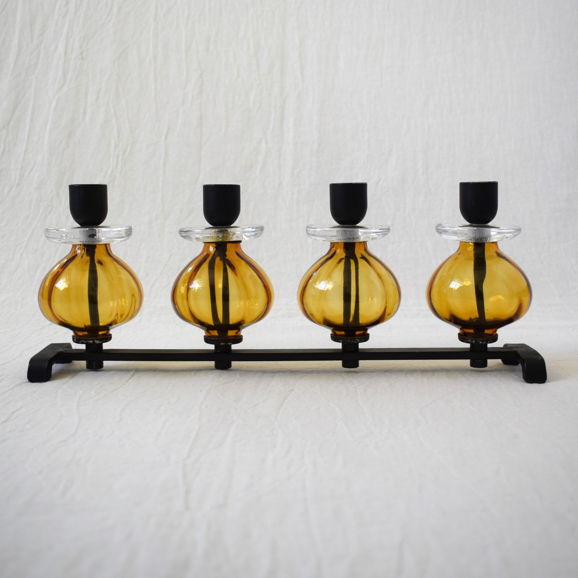 4連キャンドルホルダー・アンバー / Erik Höglund・エリックホグラン