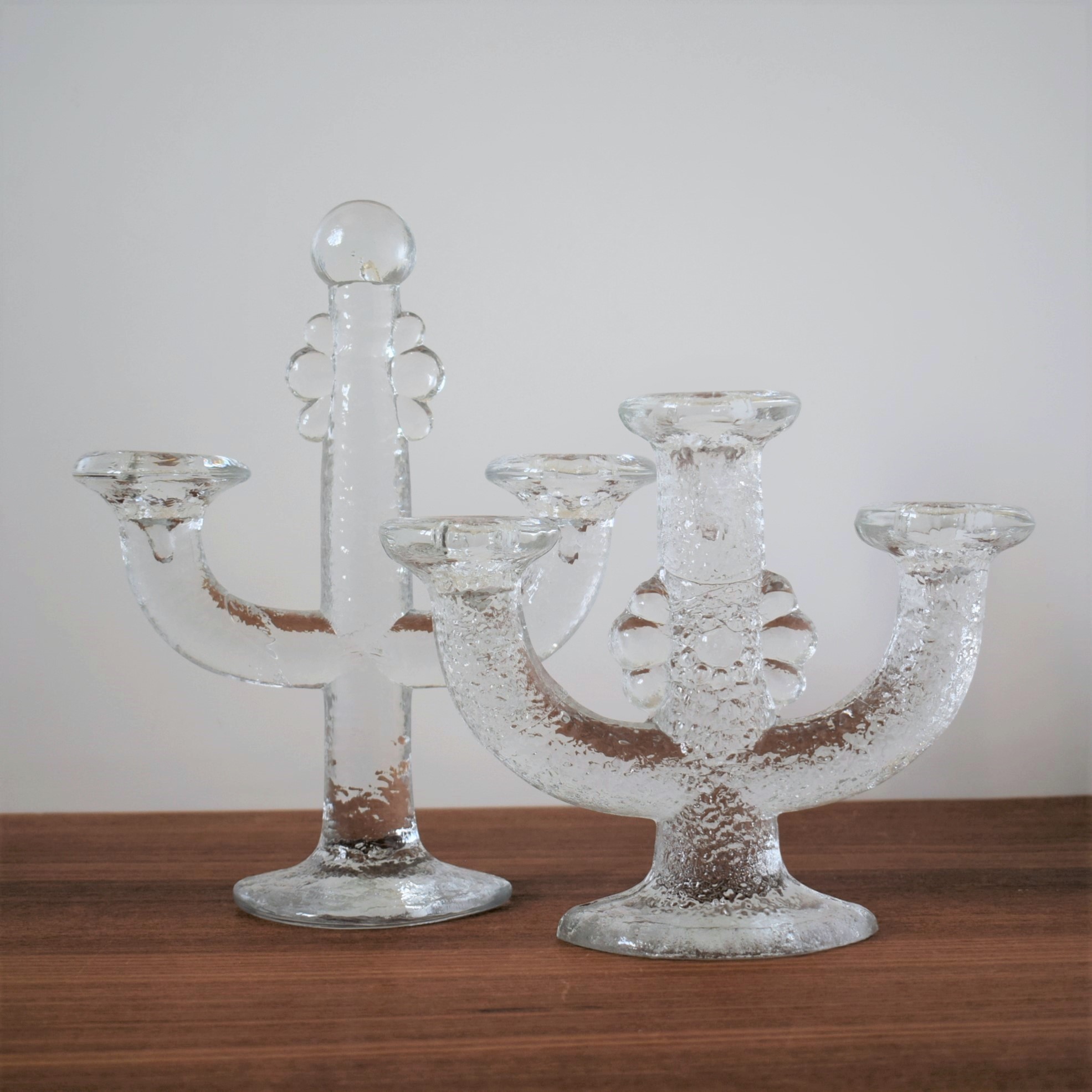 フランスアンティーク マーキュリーガラス 燭台 キャンドルホルダー 2