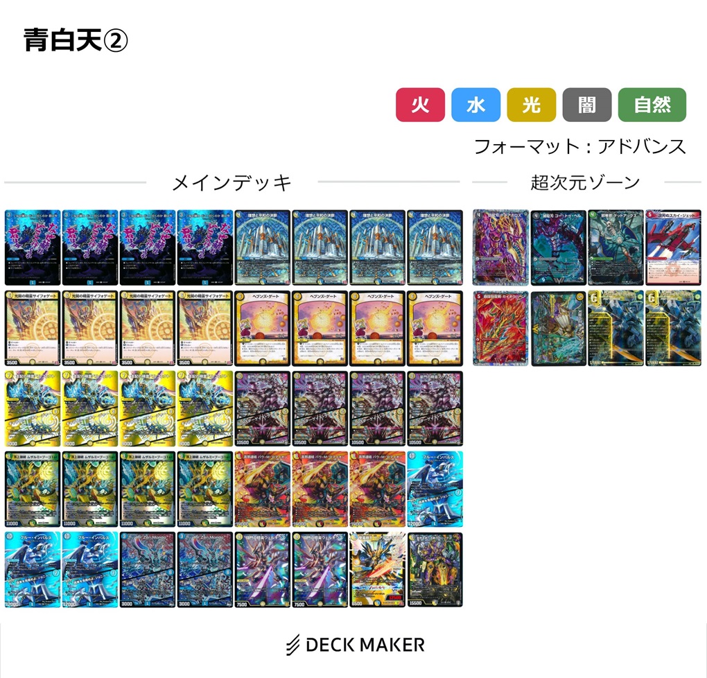 青白天門 デッキ レート微高 優勝 格安 リゼ様 青白天門 リゼ様天門 微