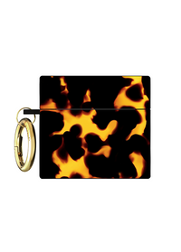 Tortoise Print SQUARE AirPods Case | FLAUNT