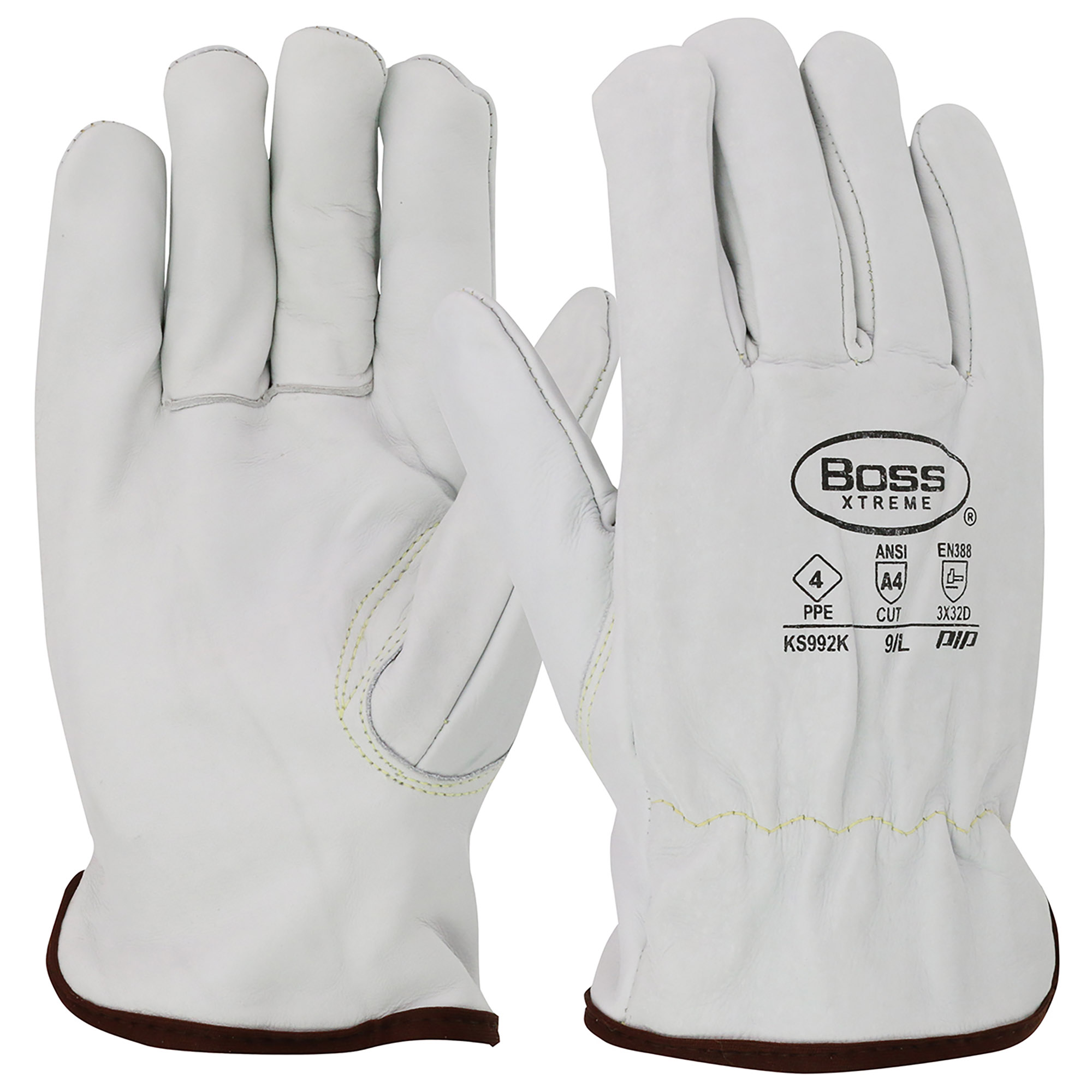 PIP KS992K Boss Xtreme Cowhide Leather Drivers Gloves - Para
