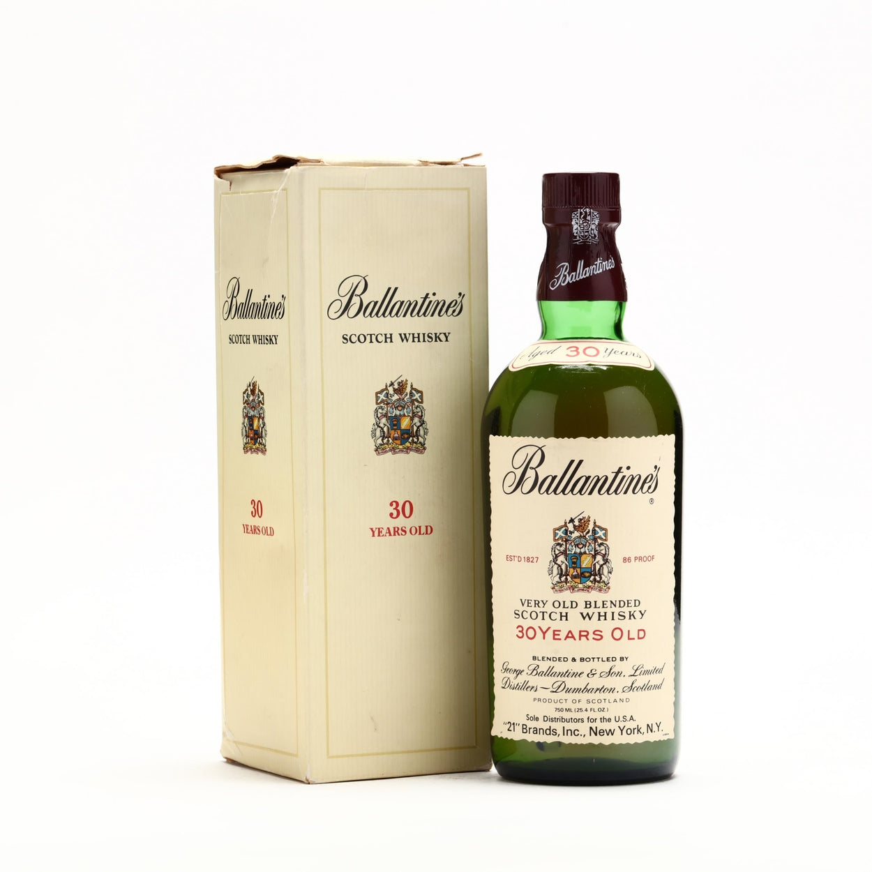 Buy Ballantine's 30 Year Old Scotch Whisky 1980s | Flask Wines