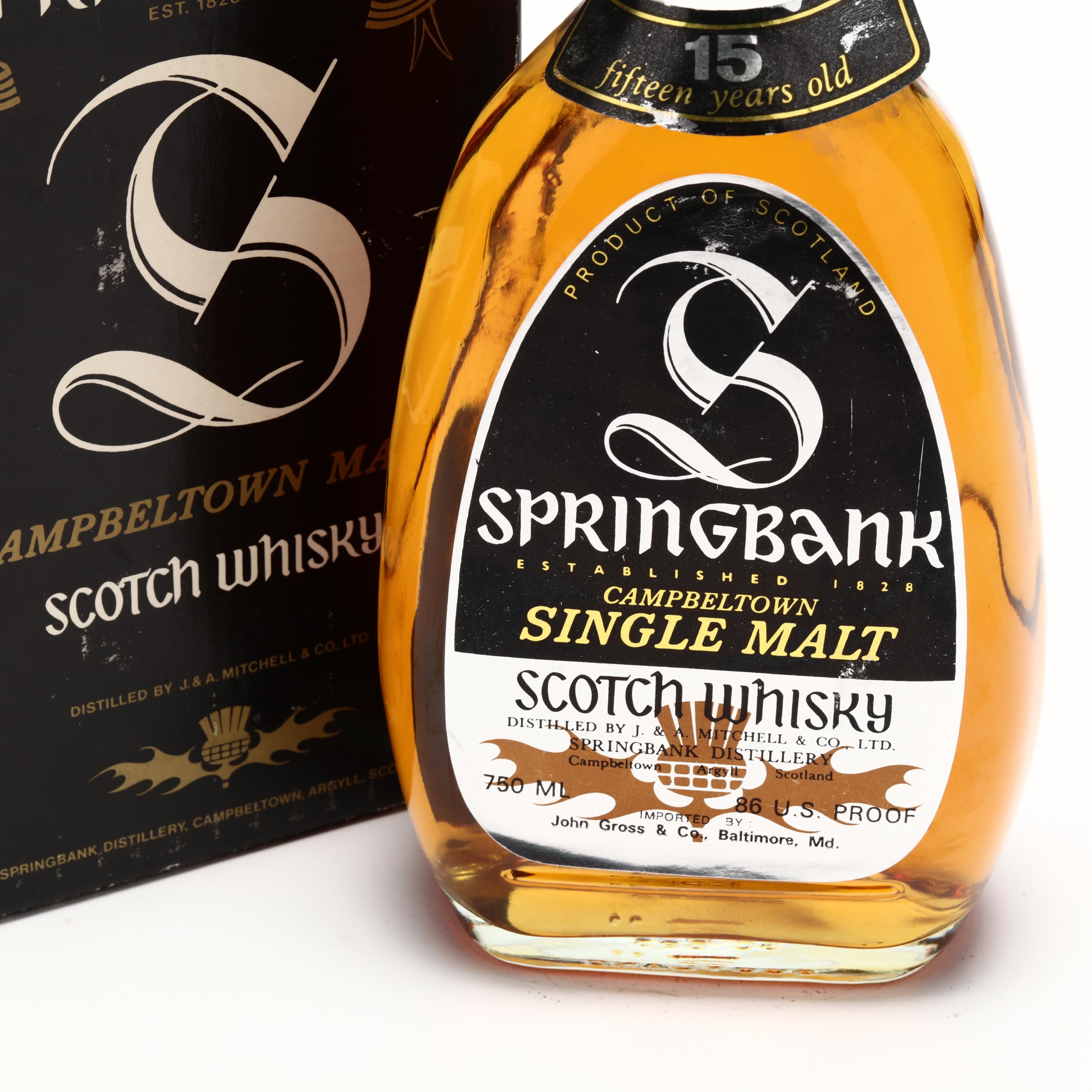 Buy Springbank 15 Year Old Single Malt Pear Shaped Silver Label