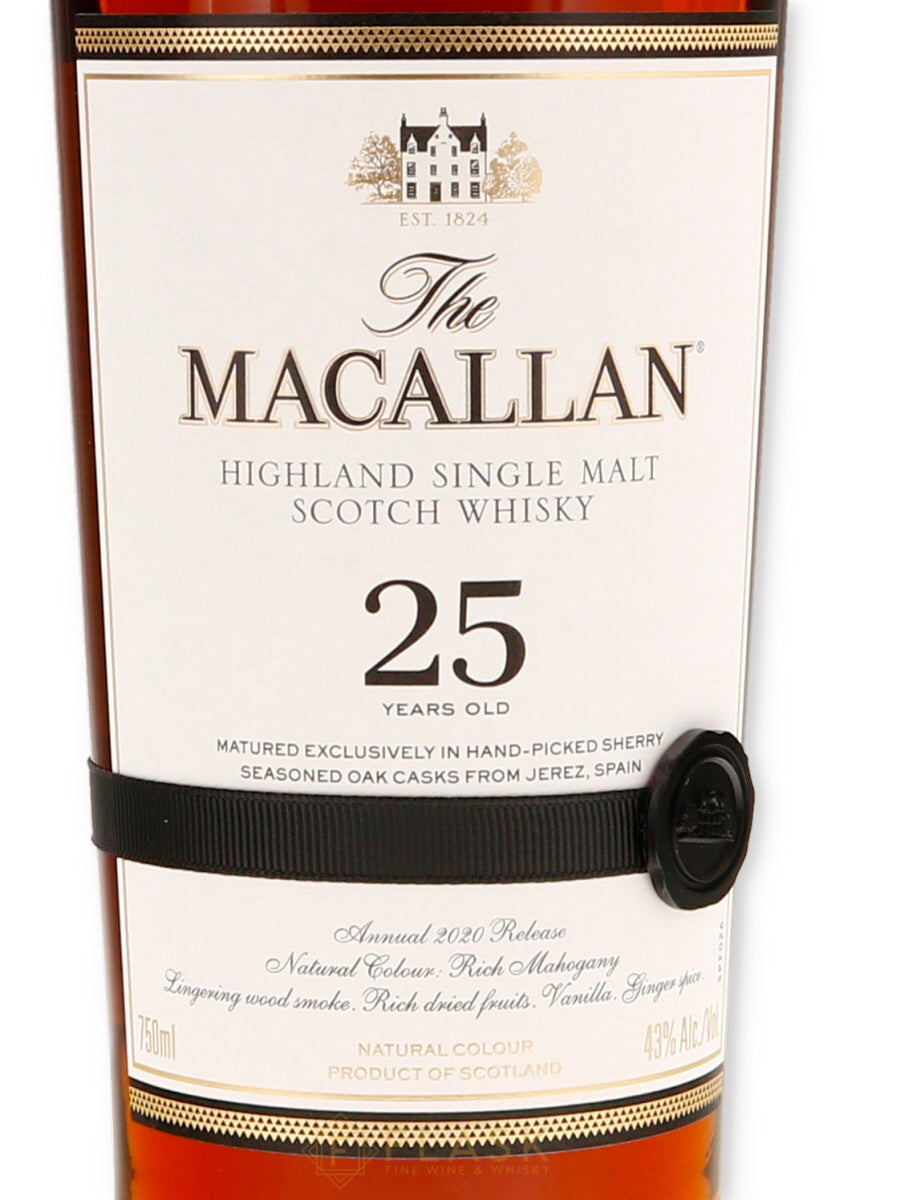 Buy Macallan 25 Year Old Sherry Oak 2020 Release | Flask Wines