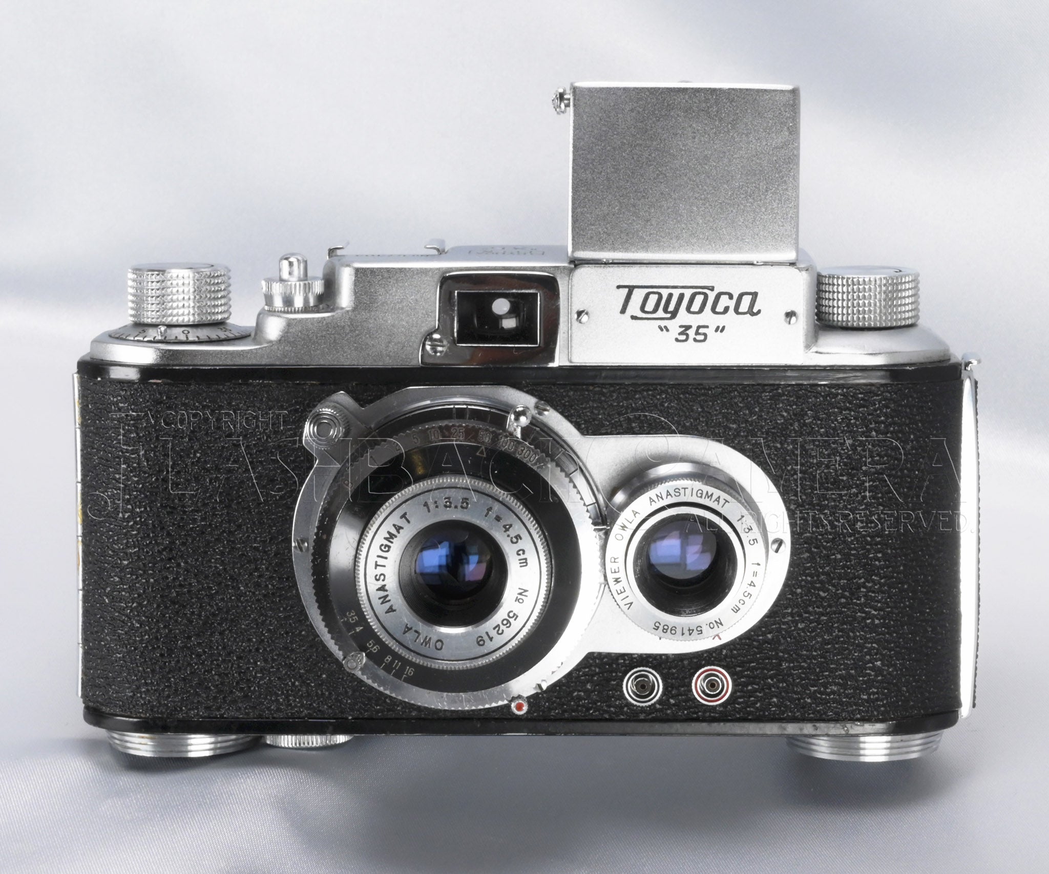 TOYOCAFLEX 二眼レフカメラ レンズ8cm f3.5 革ケース美品 TOYOCAFLEX