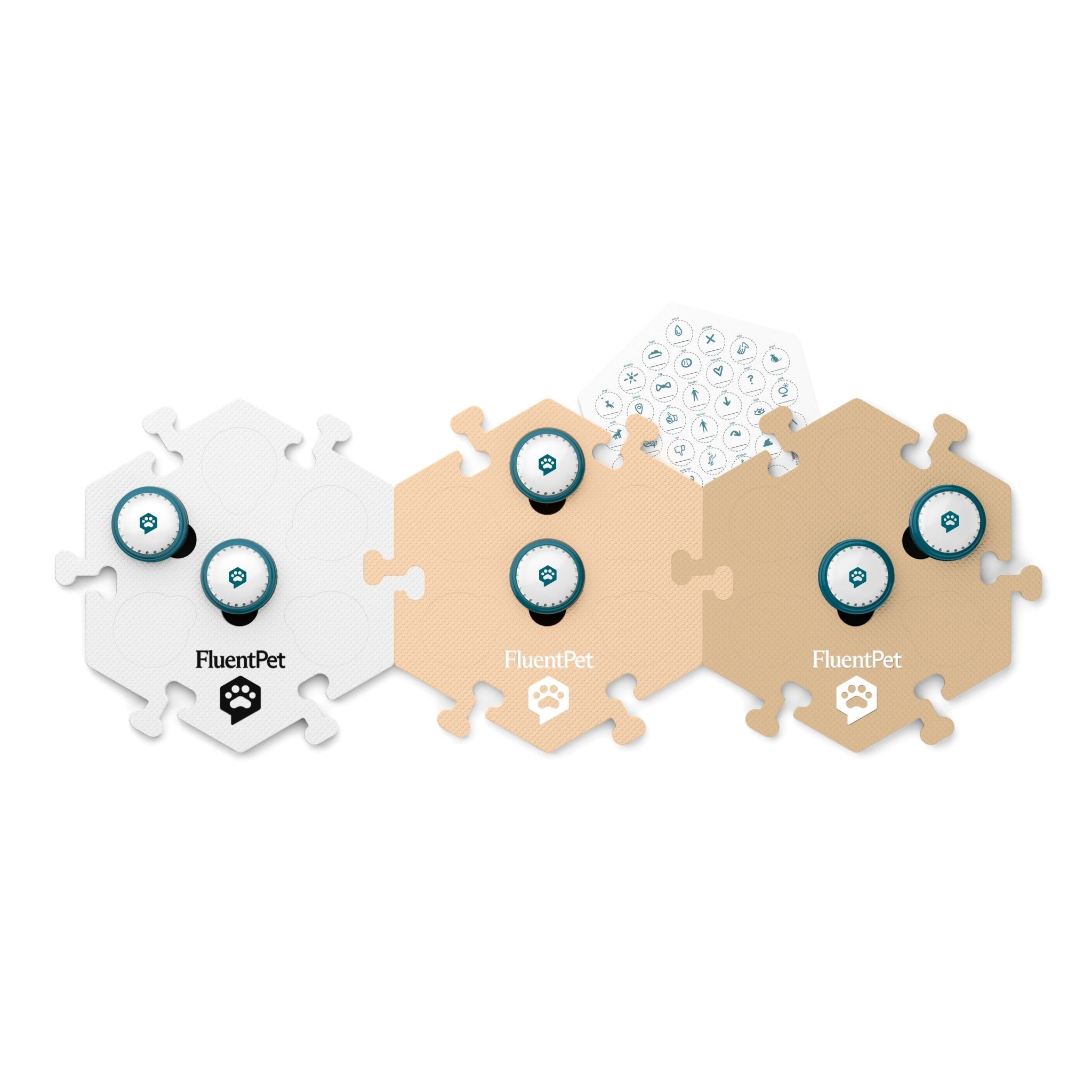 FluentPet Get Started Kit – Beige, Customizable Communication System