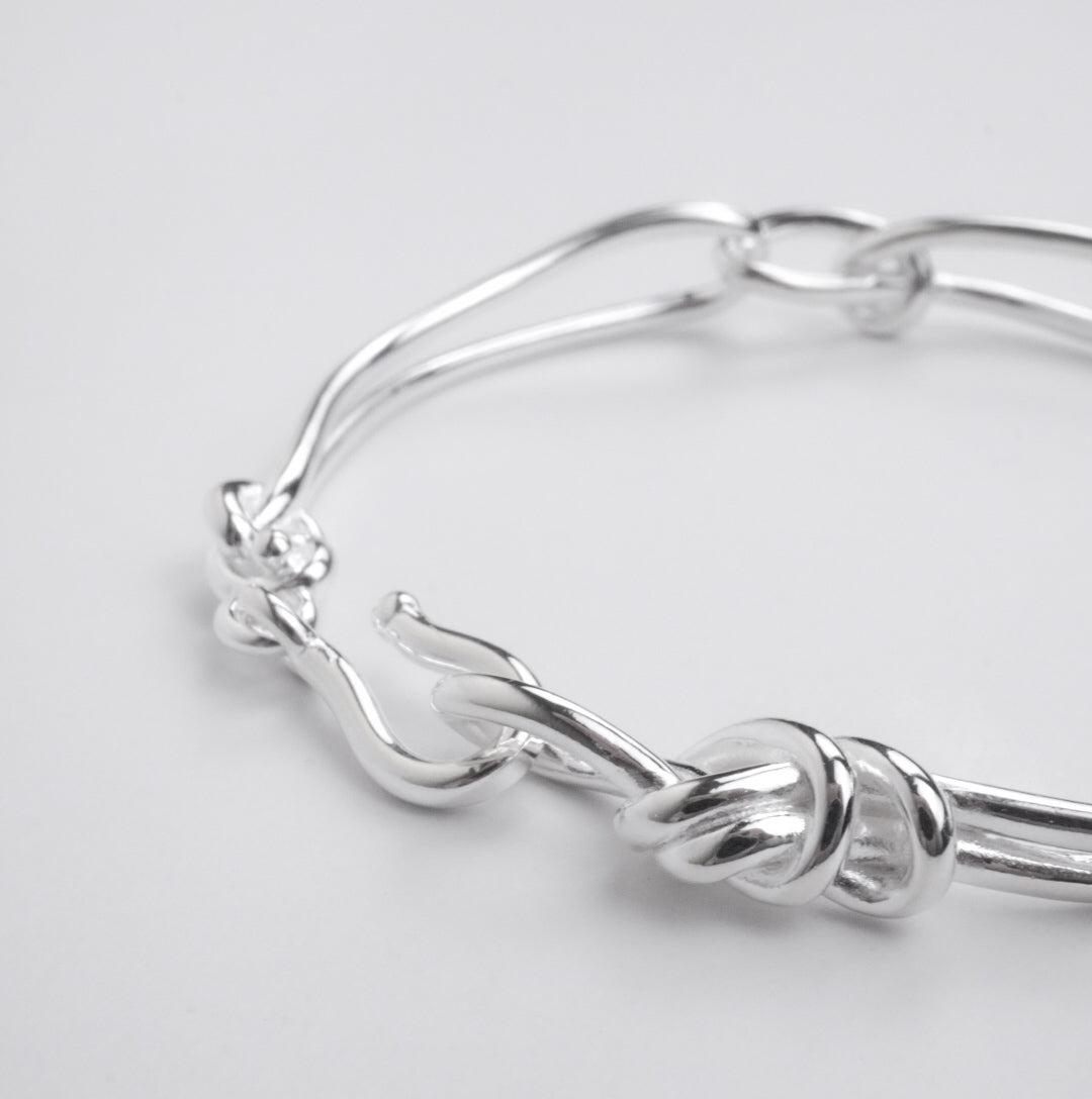 Knot Chain Bracelet 【Silver925】 – FLÜGEL