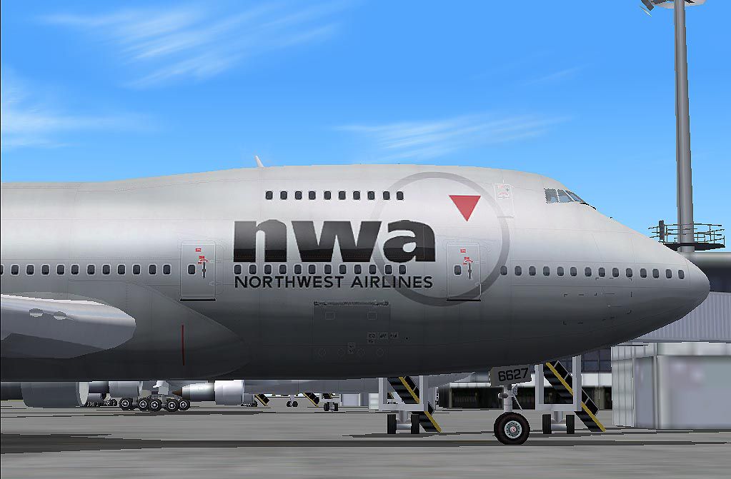 Northwest Airlines Boeing 747-200 N627US for FS2004