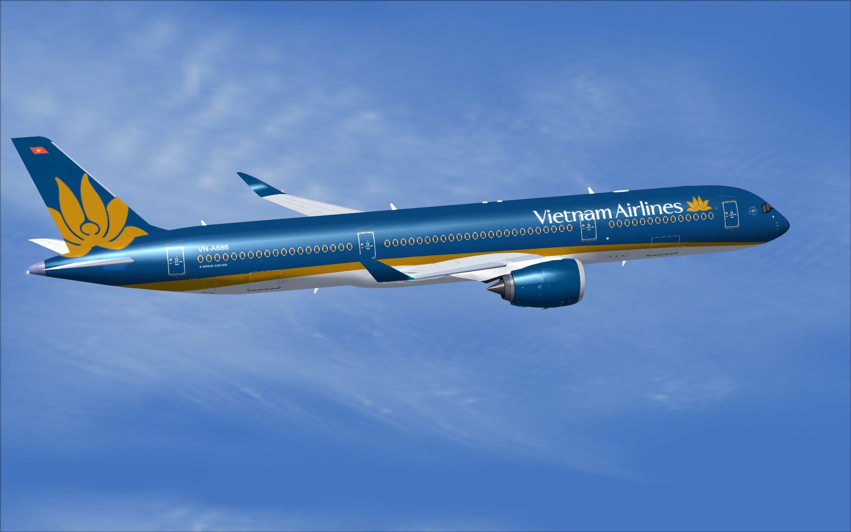 Vietnam Airlines Airbus A350-900 V4 for FSX