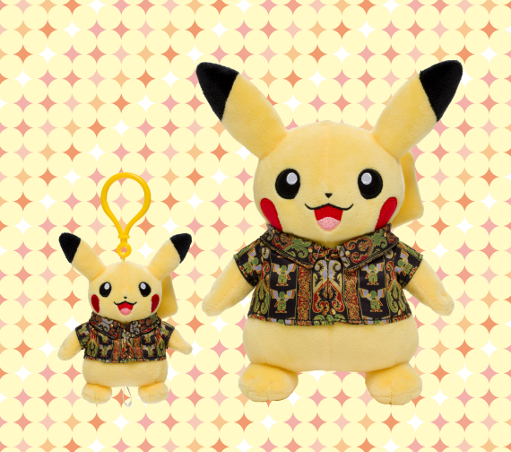 バティックシャツを着たピカチュウ PIKACHU BATIK 4枚セット各5枚