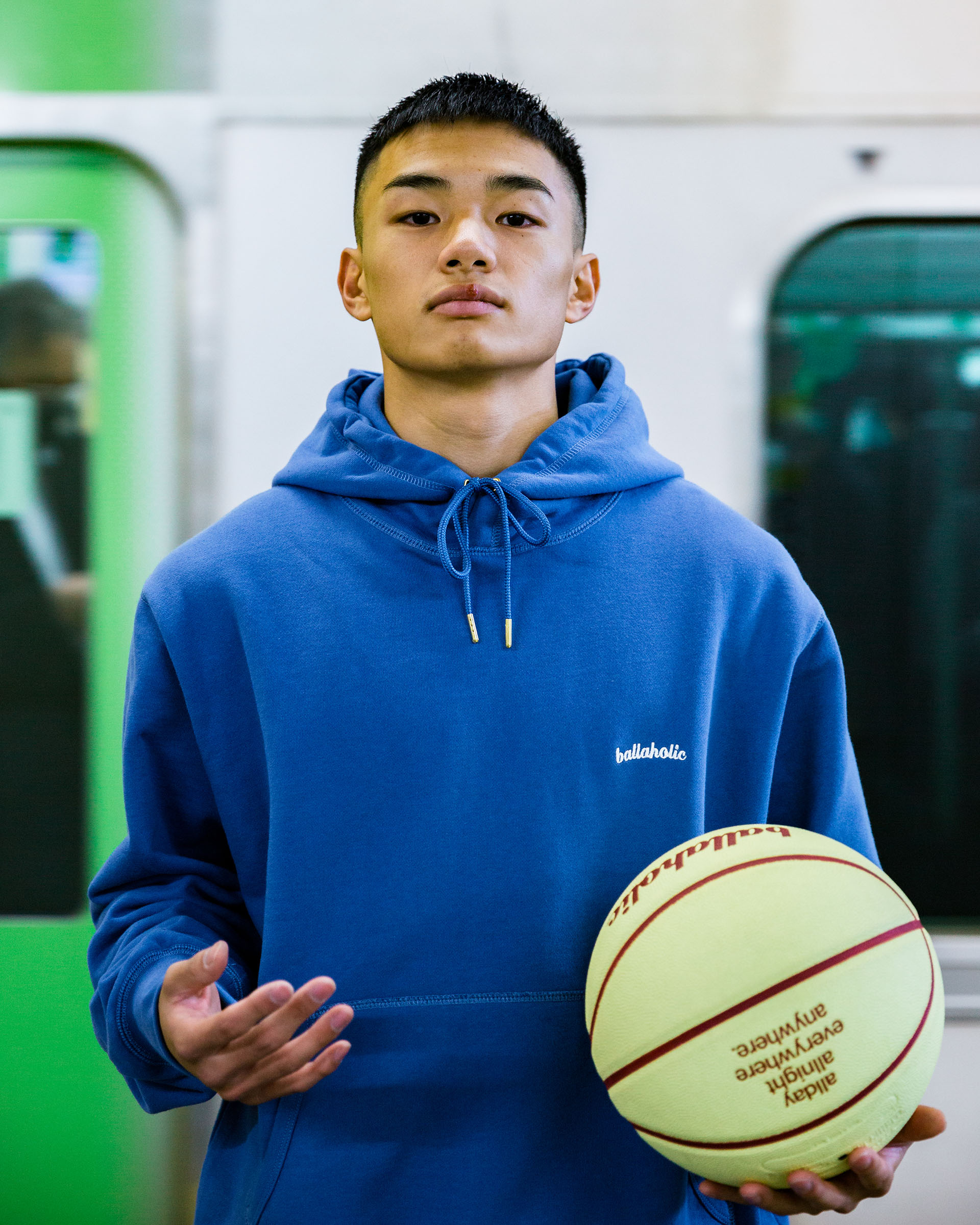 BALLAHOLIC ボーラホリック カレッジロゴ セットアップ上、L 下、M