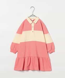 春色の切替ラガー裾フリルワンピース リンク（P117016）|p.premier