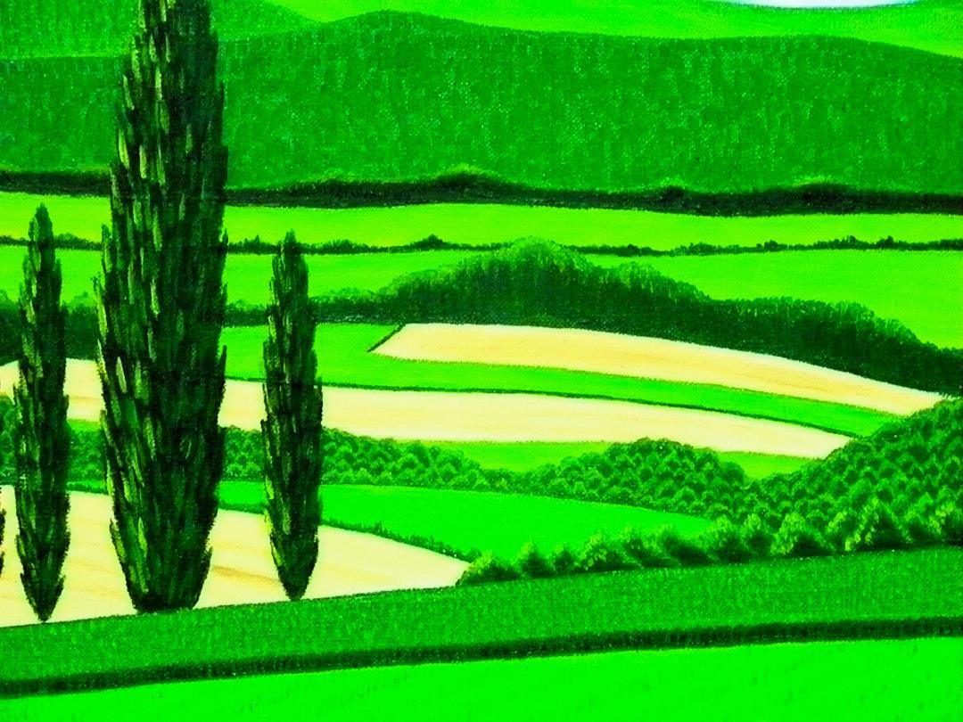 ☆美瑛・四季彩の丘・谷村一男肉筆油彩画・F6 ☆美瑛・四季彩