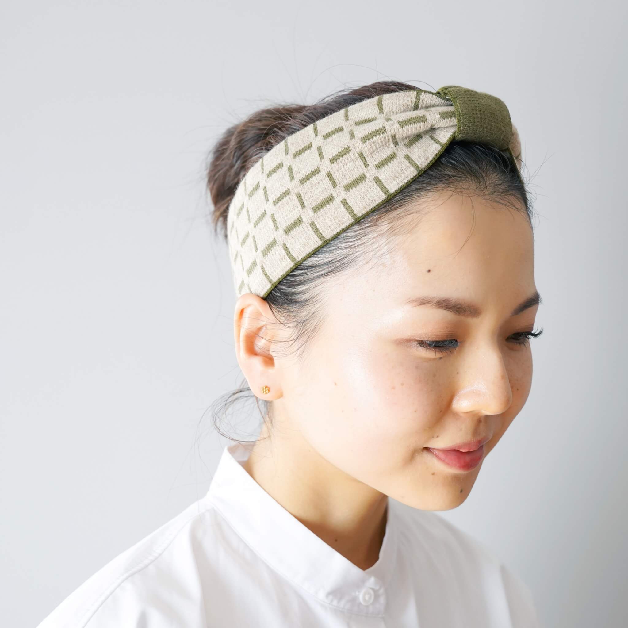 moontreeplanet ニットターバン ブルー moontreeplanet ニットターバン