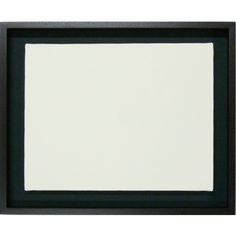 油彩額縁 F3号 [同志舎 細角箱15 黒] 2個セット 額縁画材販売の彩光舎
