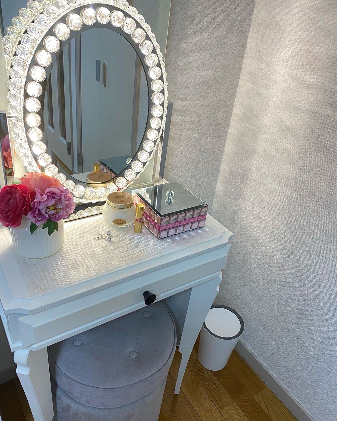 送料込！Francfranc レーヌ ドレッサーテーブル さ*な様 レーヌ