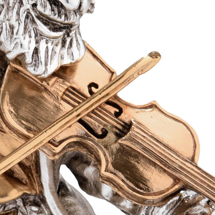 ORCH. FIDDLER Sculpture - Frank Meisler - Fine Art Metal Sculptures