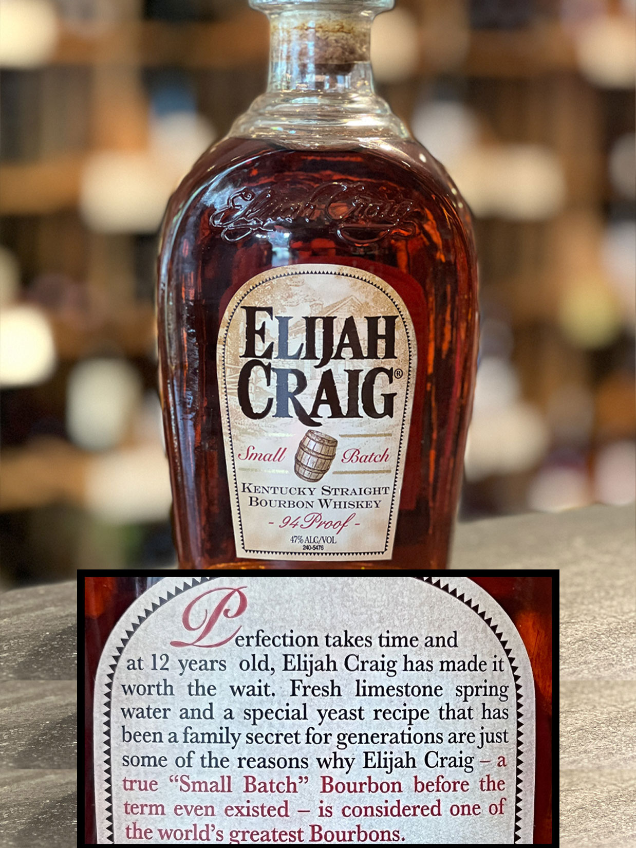 Elijah Craig 12 Year Small Batch (Old bottle) - Free Range Wine