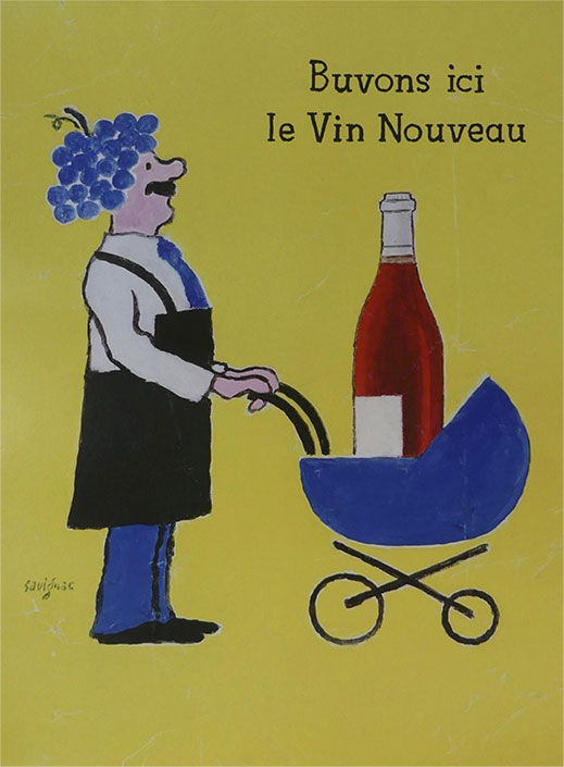 Buvons ici le vin nouveau by Raymond Savignac - Original Vintage