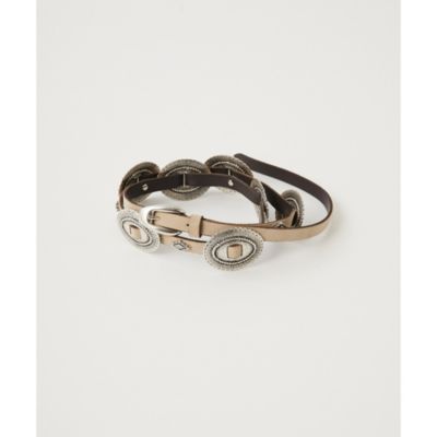 Whim Gazette(ウィム ガゼット)の【Puntovita】コンチョ細ベルト通販