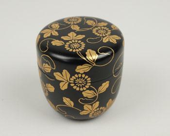 瑞鳥蒔絵平棗 （ずいちょうまきえひらなつめ）鵬雲斎好写 | 茶道具通販