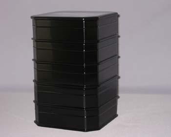 食籠菓子器肥松漆塗り