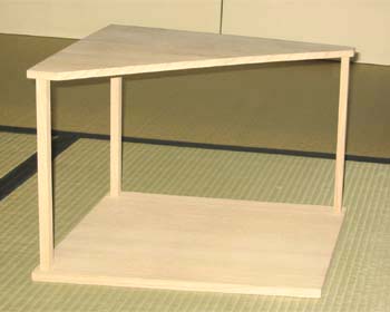 arincoAM26 茶道具 山里棚 利休好 組立式 紙箱 棚物 水屋 水 茶道具 棚