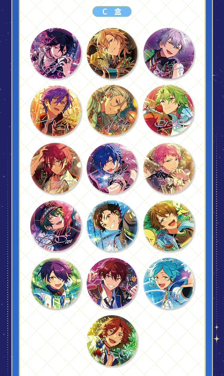 あんスタ 偶像梦幻祭 中国 星之所向 時光 6周年 群星 缶バッジ 月永