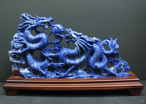 龍・置物No．07（ラピスラズリ） – 天然石の店 ふうちゃん