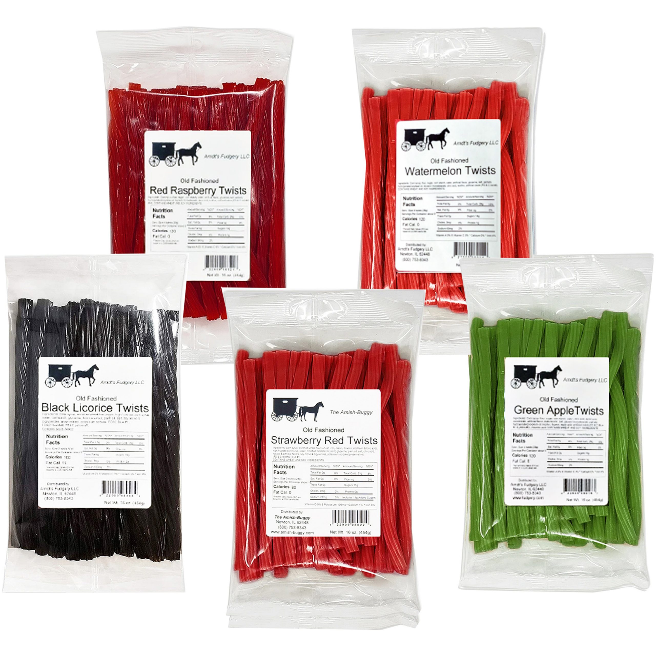 Licorice Twists 16 oz. Bag | Arndt's Fudgery LLC
