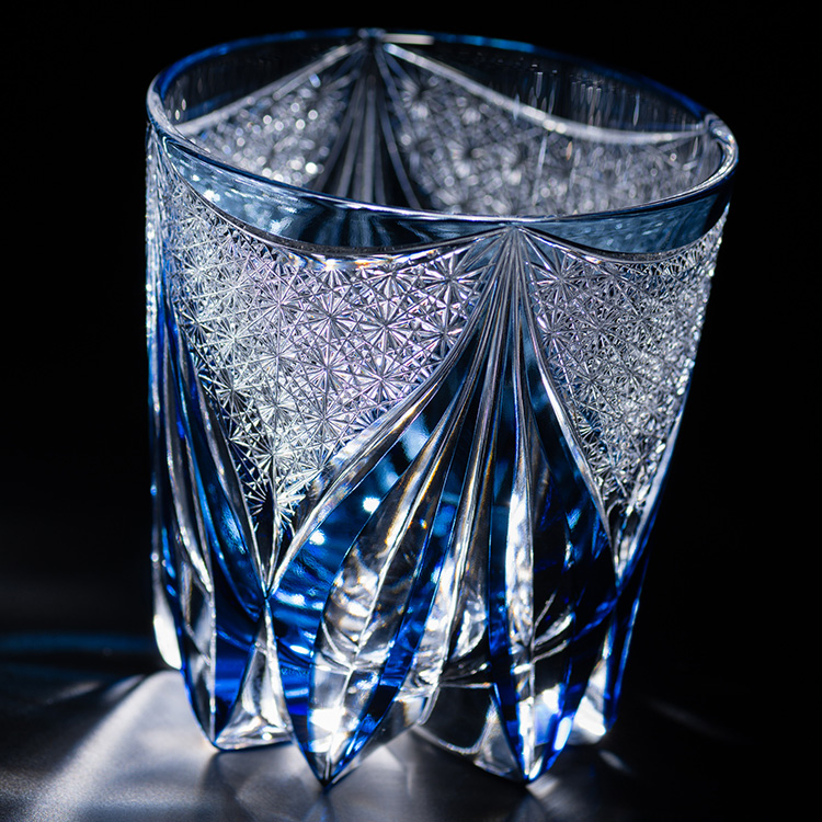 根本幸雄作 江戸の花切子酒器2個セット 【公式通販】