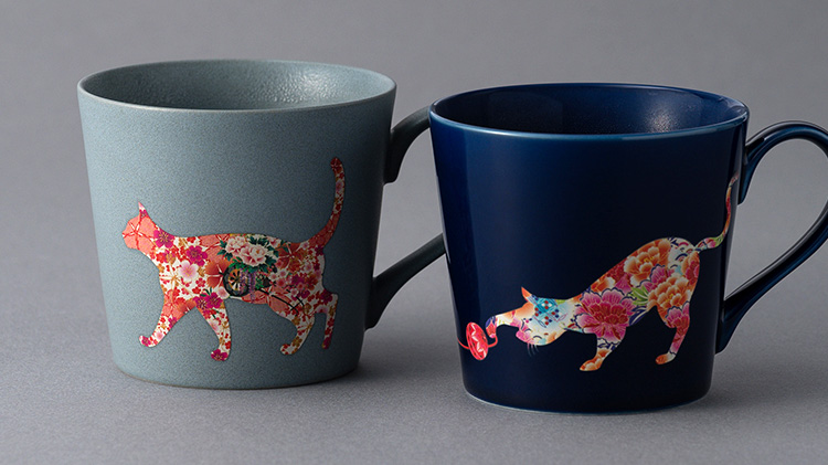 丸モ高木陶器】華猫のマグカップ 特別ペアセット | 藤巻百貨店