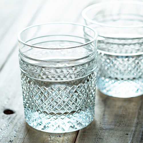 美の匠 ガラス工房 弟子丸】霧島切子 CLEAR LINE 8オンスタンブラー